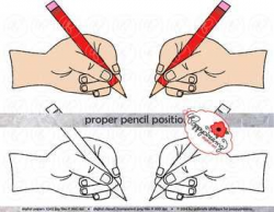 Proper Pencil Position FREEBIE Clipart by Poppydreamz ...