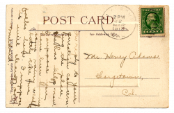 Antique Images: Vintage Digital Post Card Back Clip Art Background ...