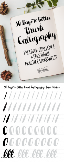 30 Days to Better Brush Calligraphy | Pinterest | Calligraphy ...