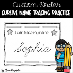 Cursive Name Writing Practice in 2019 | Products | Name ...
