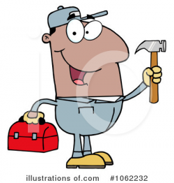 Handyman Clipart #1062232 - Illustration by Hit Toon