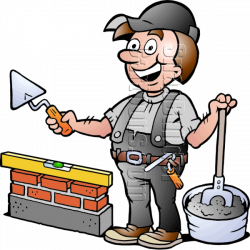 Bricklayer with Mason Tools
