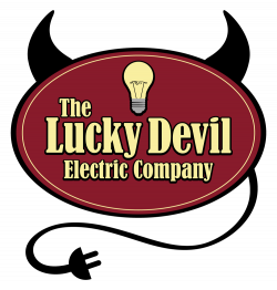 The Lucky Devil Electric Company. Cool tradesman logo design with a ...