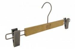 Clothes Hanger With Metal Clips transparent PNG - StickPNG