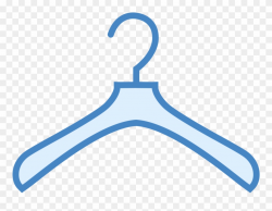 The Icon Is Depicting A Standard Clothes Hanger Clipart ...
