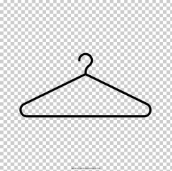 Clothes Hanger Coloring Book Drawing Coat Clothing PNG ...