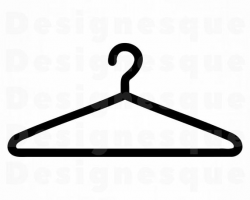 Hanger SVG, Clothes Hanger SVG, Wardrobe Svg, Hanger Clipart, Hanger Files  for Cricut, Hanger Cut Files For Silhouette, Dxf, Png, Eps,