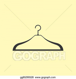 Vector Stock - Clothes hanger icon. Clipart Illustration ...