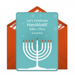 Free Chanukah Invitations | Hanukkah and Menorah