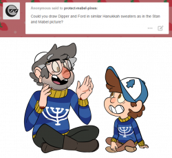 Request: Happy Hanukkah from Dipper and Stanford by Pokemon-Trainer ...