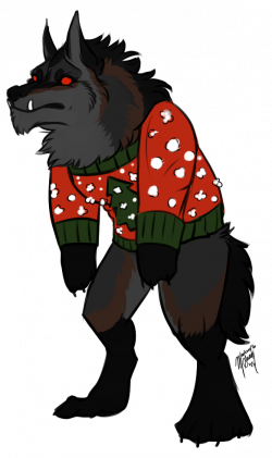 Incoming YCH: Werewolf 'Ugly Christmas Sweaters' by Madiswain on ...