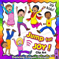 Jump for Joy - Happy Kids | Clip Art Kids
