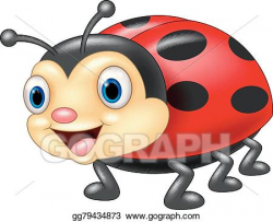 Vector Stock - Cute ladybug cartoon. Clipart Illustration ...