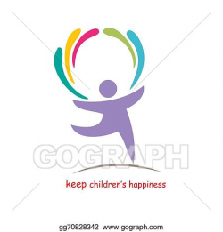 Vector Stock - Keep children's happiness. Clipart ...
