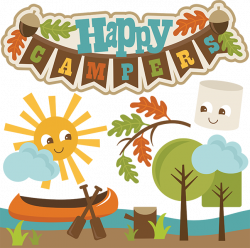 Happy Campers SVG cut files camping svg file canoe svg file ...