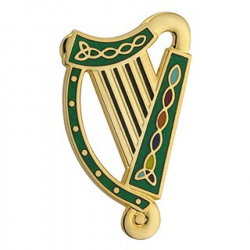 Celtic Harp - ClipArt Best | Tattoos | Brooch, Gold brooches ...