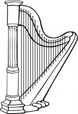 Harp clip art Free vector in Open office drawing svg ( .svg ...