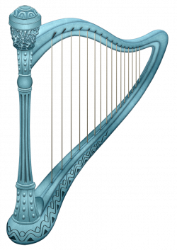 Blue Harp PNG Clipart Picture | Gallery Yopriceville - High-Quality ...