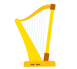 Yellow Harp Clip Art - Clipart1001 - Free Cliparts