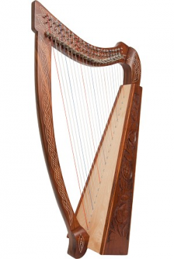 Roosebeck Heather Harp 22 String Sheesham + Extra String Set + Tuning Tool