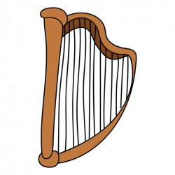 Harp musical instrument doodle - Transparent PNG & SVG vector