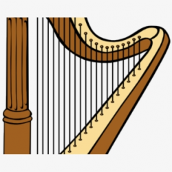 Harp Clipart Cartoon - Instrumentos Musicales Para Colorear ...