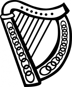 Celtic Harp clip art Free vector in Open office drawing svg ...