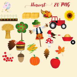Harvest clip art, thanksgiving clipart, autumn graphics ...