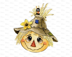 Scarecrow clipart | Etsy