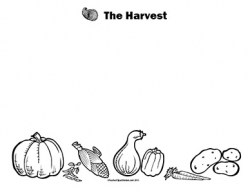 The Harvest- Thanksgiving- Landscape- Teacher Clipart Borders