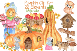 Watercolor pumpkin clipart, Squash Clipart, Thanksgiving clipart,  Invitation clipart,Harvest clipart, Autumn vegetables
