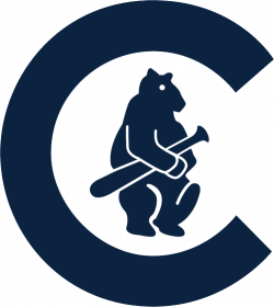 Chicago Cubs Primary Logo (1911) - A navy C with a navy blue bear ...