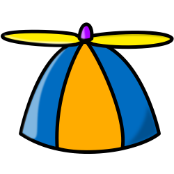 OnlineLabels Clip Art - Propeller Hat