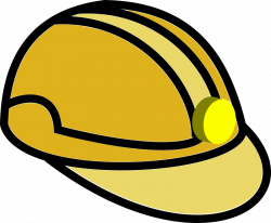 Clipart - helmet mining mine