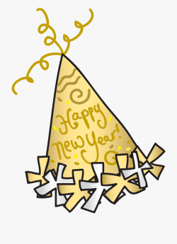 Happy New Year Clipart Party Hat - Small New Year Clip Art ...