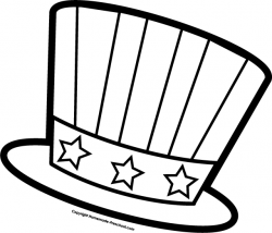 July fourth hat coloring page for preschool | Fun and Free ...