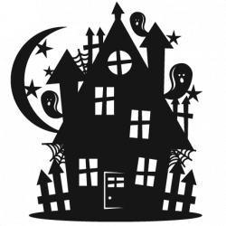 Halloween Haunted House scrapbook cut file cute clipart files for ...