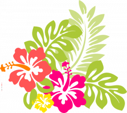 Flowers from hawaii, the exotic hibiscus flower with word art ...