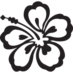 hawaiian flowers clip art | Cricut | Flower clipart, Art ...