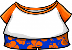 Orange Hawaiian Outfit | Club Penguin Wiki | FANDOM powered by Wikia