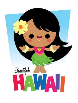 Kawaii Hula Girl | Cartoon | Cute cartoon drawings, Hula ...