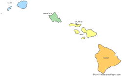 Printable Hawaii Maps | State Outline, County, Cities