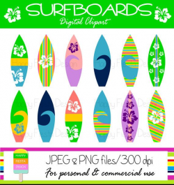 Surfboard Clip Art-Surfing Clipart-Beach Clip Art-Surf Clip ...