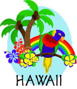 Hawaii Clipart Image - Hawaii Travel Image with Parrot ...