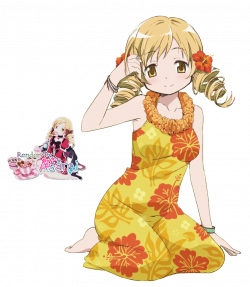 Madoka Magica Renders: Hawaii Dress Tomoe Mami by AsamiRosa on ...