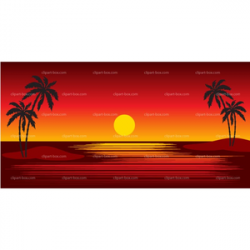 Free Hawaiian Sunset Clipart | Free Images at Clker.com ...