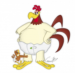 foghorn leghorn | Foghorn Leghorn and Henery Hawk in diapers by ...