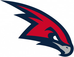 Atlanta Hawks Alternate Logo (2008) - Red and blue hawk head angled ...