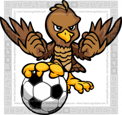 Hawk Soccer Logo - Vector Clipart Hawk