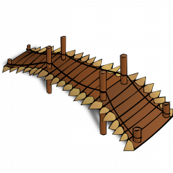 Rope Bridge Clipart Wooden Bridge Free collection | Download and ...